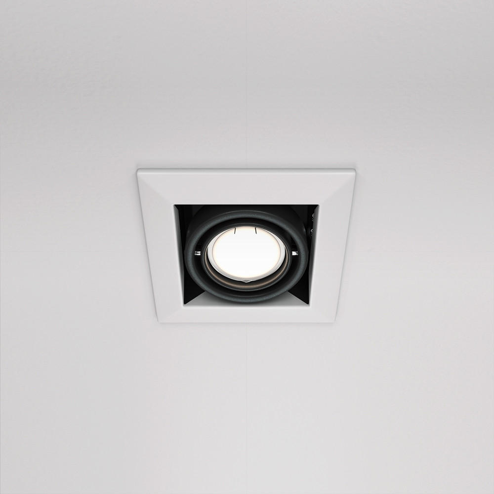 DECKENLEUCHTE    12,6/12,6/7,2 cm  - Weiss, Modern, Metall (12,6/12,6/7,2cm) - MAYTONI