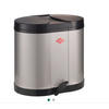 ABFALLSAMMLER ÖKOSAMMLER 170 2X15 L  - Silberfarben, KONVENTIONELL, Kunststoff/Metall (45/43/36cm) - Wesco