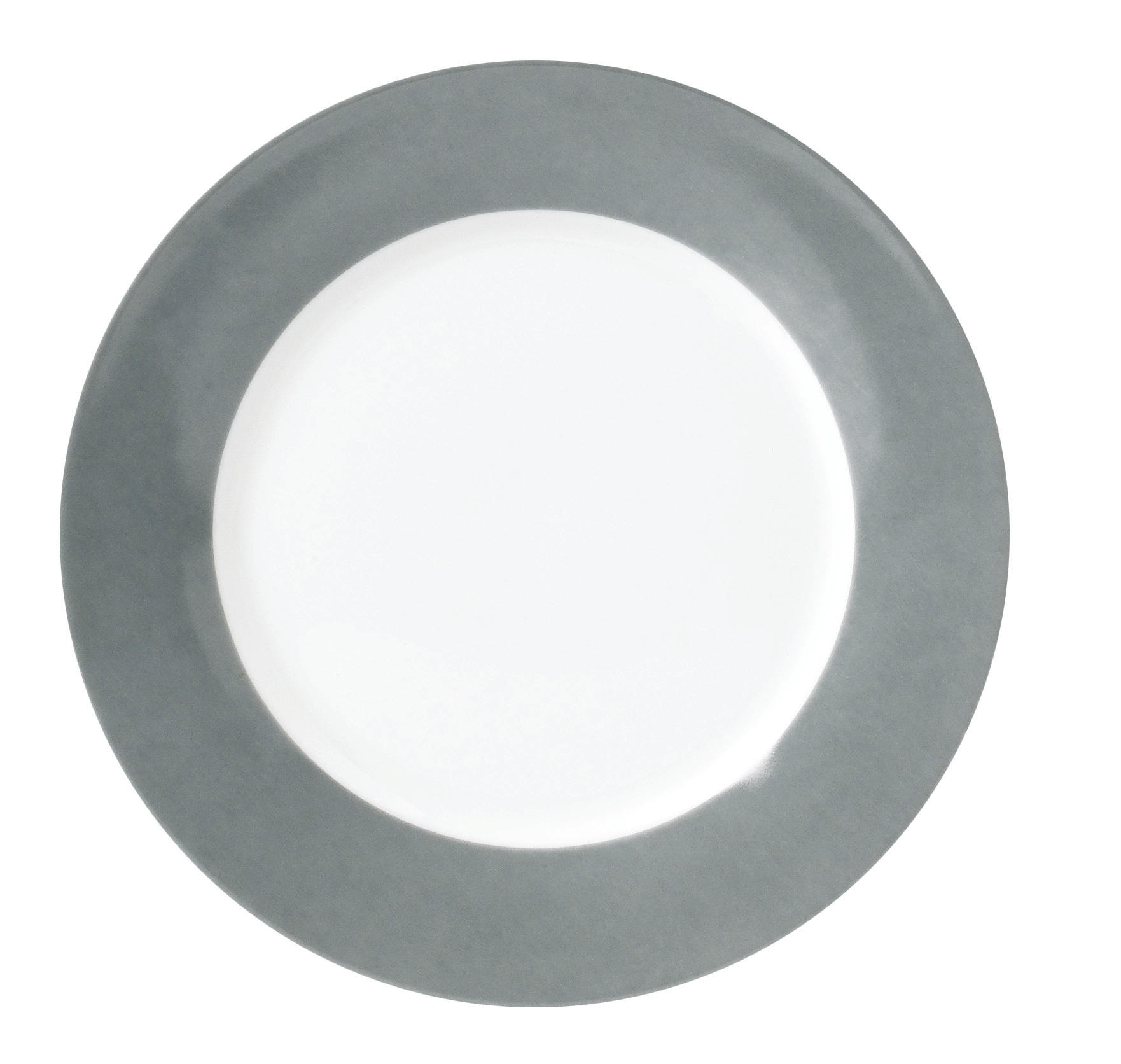SPEISETELLERSET VARIO 6-teilig  - Weiß/Grau, Basics, Keramik (26,5cm)