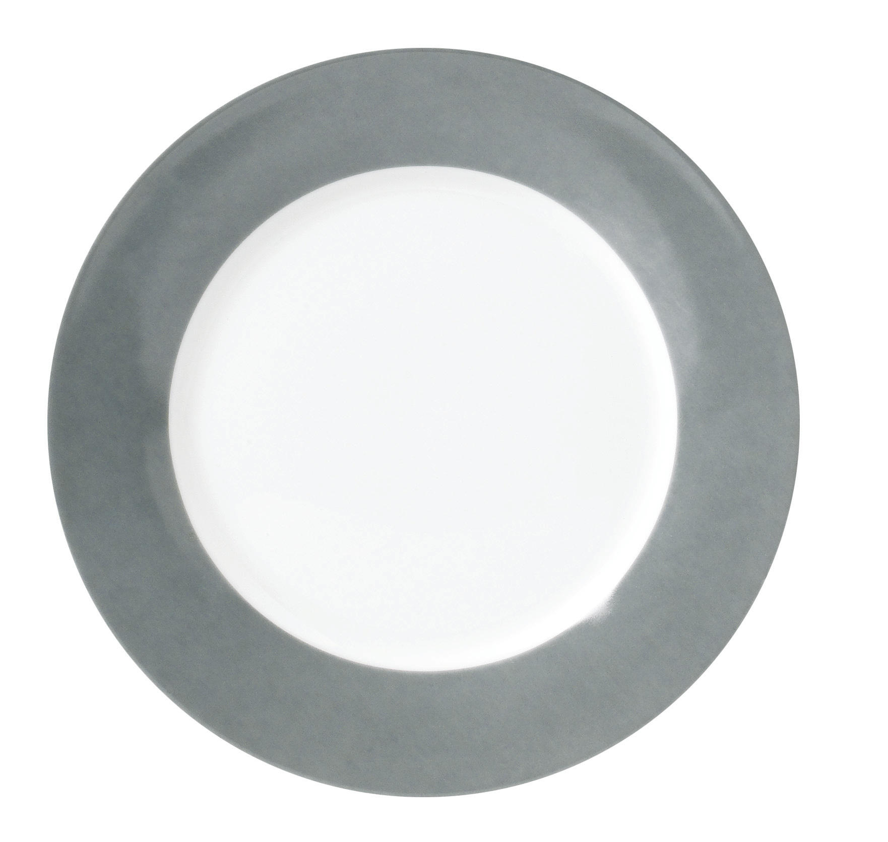 SPEISETELLERSET VARIO 6-teilig - Weiß/Grau, Basics, Keramik (26,5cm)