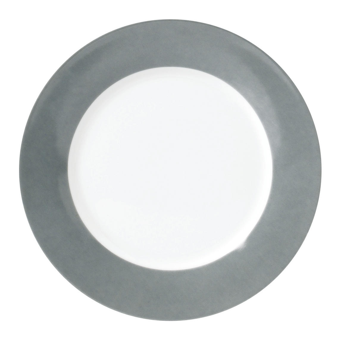 SPEISETELLERSET VARIO 6-teilig  - Weiß/Grau, Basics, Keramik (26,5cm) - Van Well