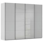 SCHWEBETÜRENSCHRANK  in Seidengrau  - Chromfarben/Seidengrau, KONVENTIONELL, Glas/Holzwerkstoff (271/235/68cm) - Novel