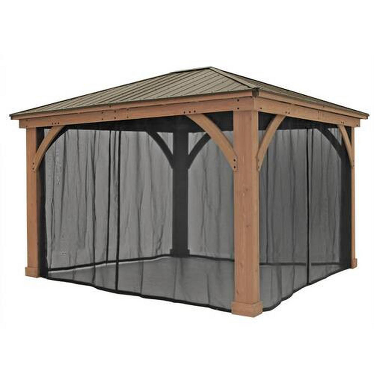 MOSKITONETZ  - Schwarz, Basics, Kunststoff (392/331cm) - Ambia Garden