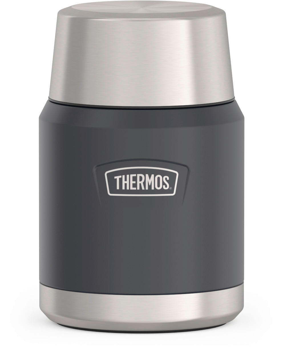ISOLIERSPEISEGEFÄSS ICON 0,47 L  - Dunkelgrau, Basics, Metall (0,47l) - Thermos