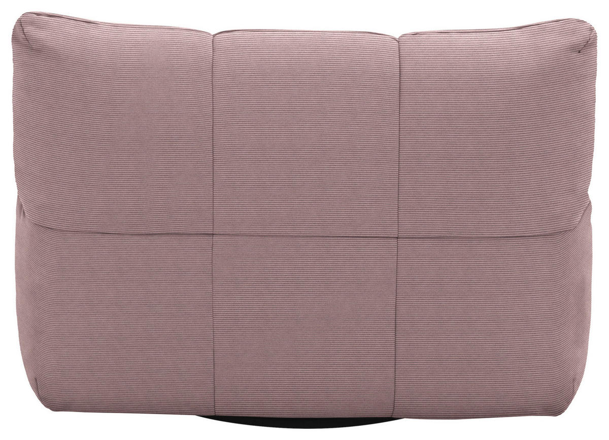 SESSEL Feincord Altrosa  - Schwarz/Altrosa, Design, Kunststoff/Textil (112/85/108cm) - Pure Home Lifestyle