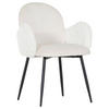 STOL MED ARMSTÖD sammet, plysch  - beige/svart, Design, metall/textil (63/83/62cm) - Landscape