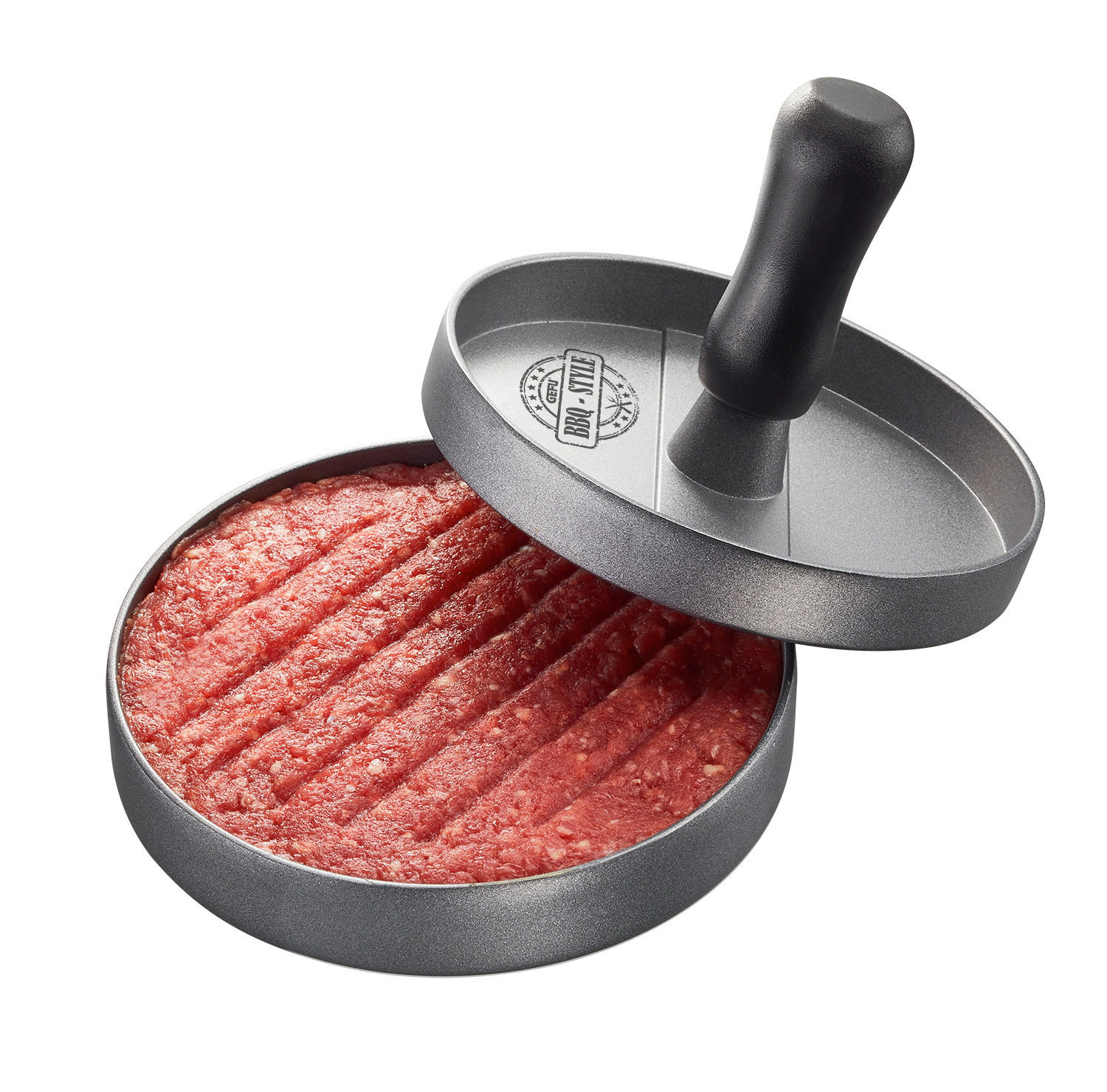 Gefu Hamburgerpresse Anthrazit, Schwarz 9.3 cm
