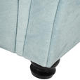 ECKSOFA  in Plüsch Mintgrün Zierkissen, Rückenkissen, Rücken echt  190/288 cm  - Dunkelbraun/Mintgrün, KONVENTIONELL, Holz/Textil (190/288cm) - Carryhome