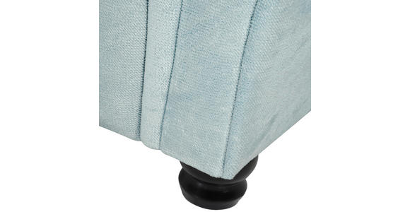 ECKSOFA  in Plüsch Mintgrün Zierkissen, Rückenkissen, Rücken echt  190/288 cm  - Dunkelbraun/Mintgrün, KONVENTIONELL, Holz/Textil (190/288cm) - Carryhome