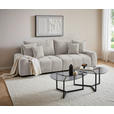BIGSOFA Chenille Naturfarben  - Dunkelbraun/Naturfarben, KONVENTIONELL, Kunststoff/Textil (250/100/90cm) - Carryhome