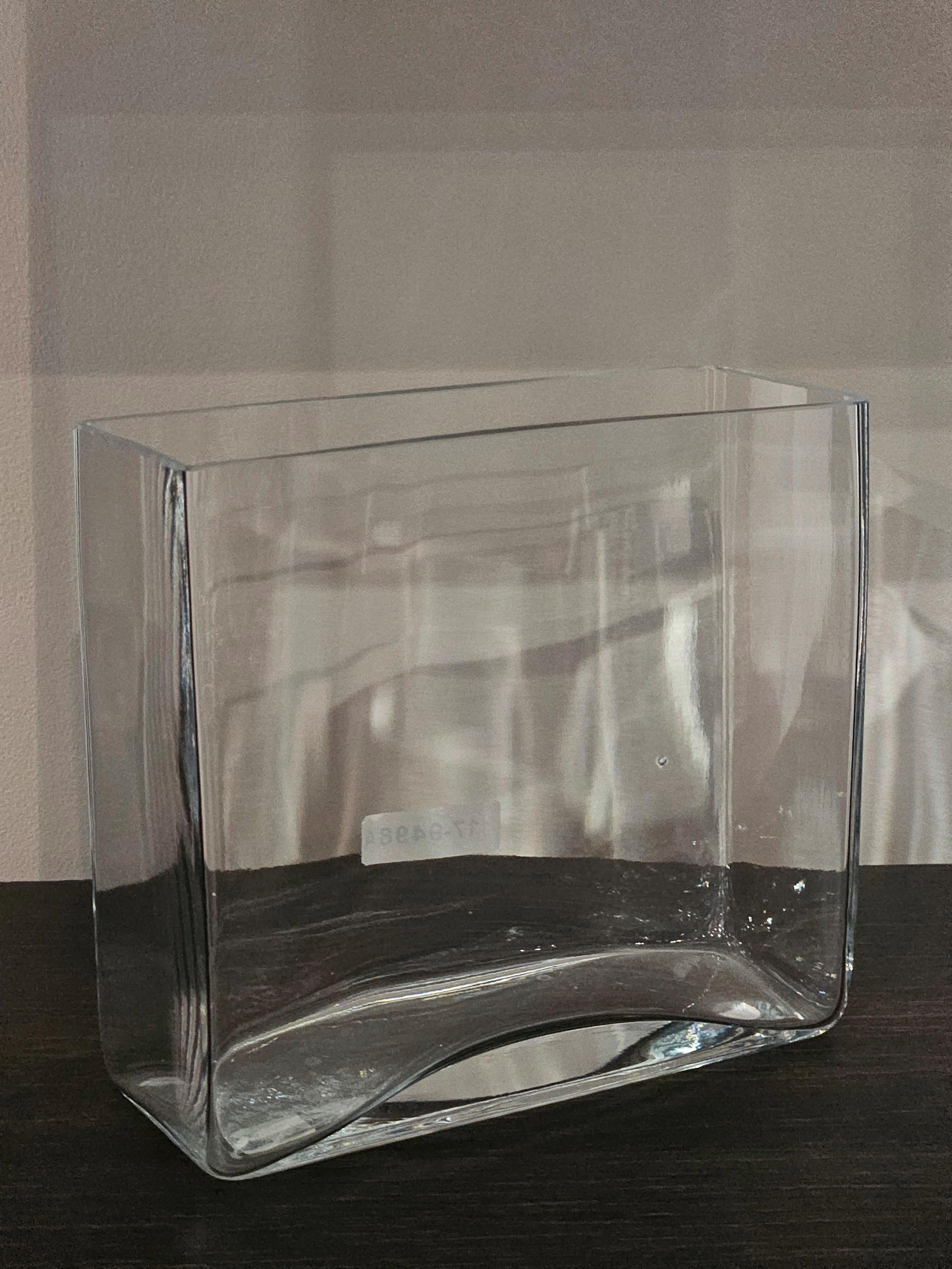 VÁZA 18 cm  - áttetsző, Basics, üveg (20/8/18cm) - Ambia Home