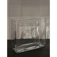 VÁZA 18 cm  - áttetsző, Basics, üveg (20/8/18cm) - Ambia Home