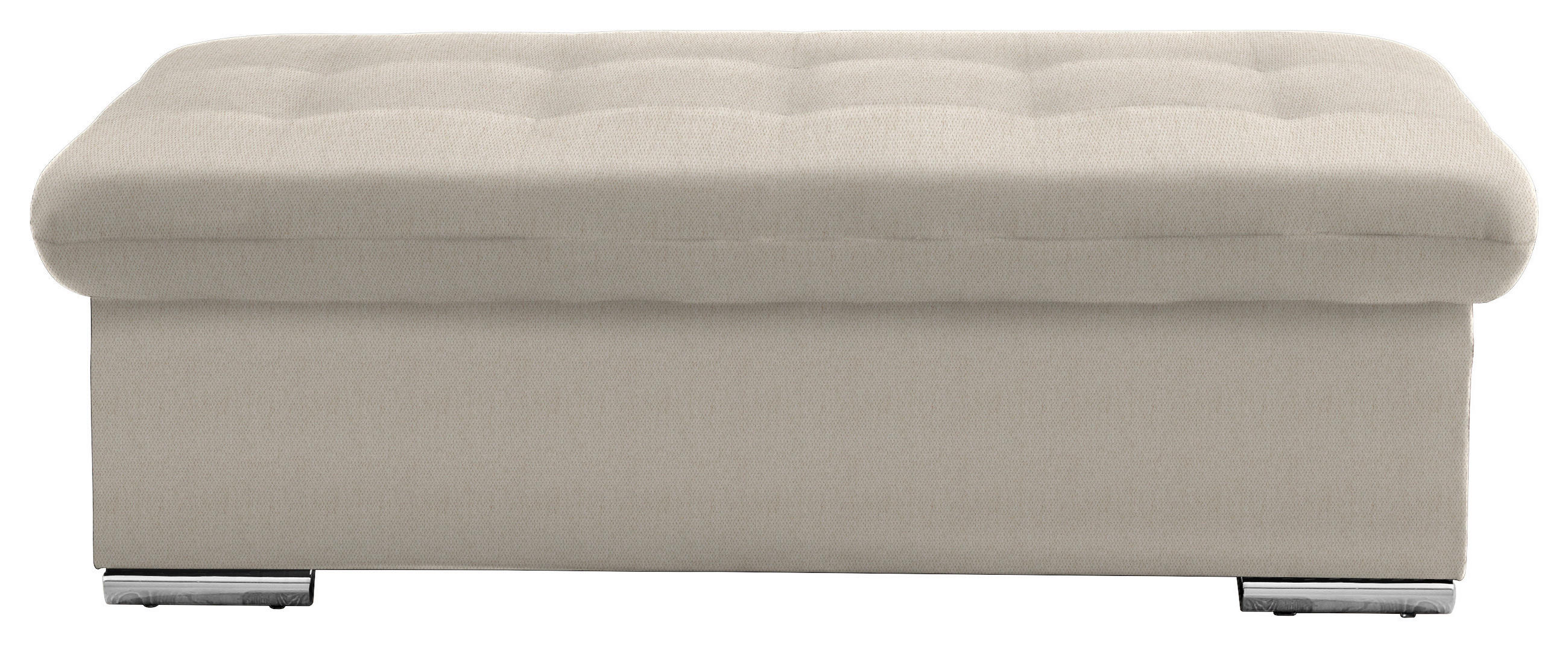 Thumbnail - Cantus Hocker, Creme, Textil, rechteckig, 137x43x74 cm, Stoffauswahl, Stauraum, Wohnzimmer, Hocker, Sitzhocker