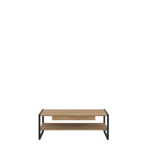 KLUB STOČIĆ 111/40/60 cm  crna, boja hrasta  - boja hrasta/crna, Dizajnerski, pločasti materijal (111/40/60cm) - Cantus