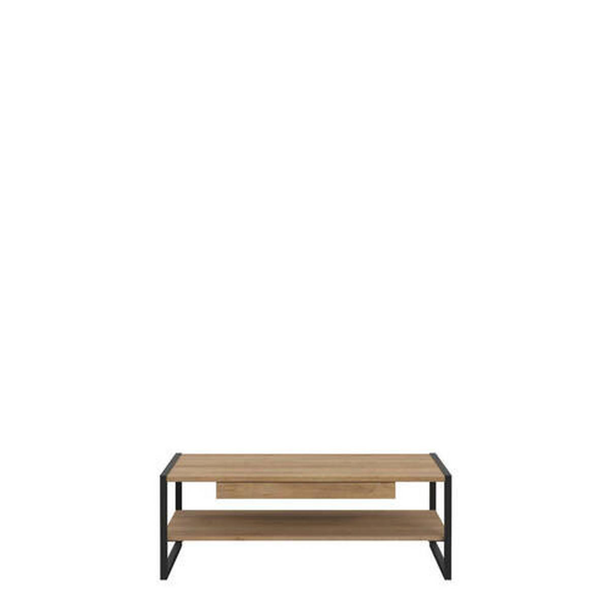 KLUB STOČIĆ 111/40/60 cm  crna, boja hrasta  - boja hrasta/crna, Dizajnerski, pločasti materijal (111/40/60cm) - Cantus
