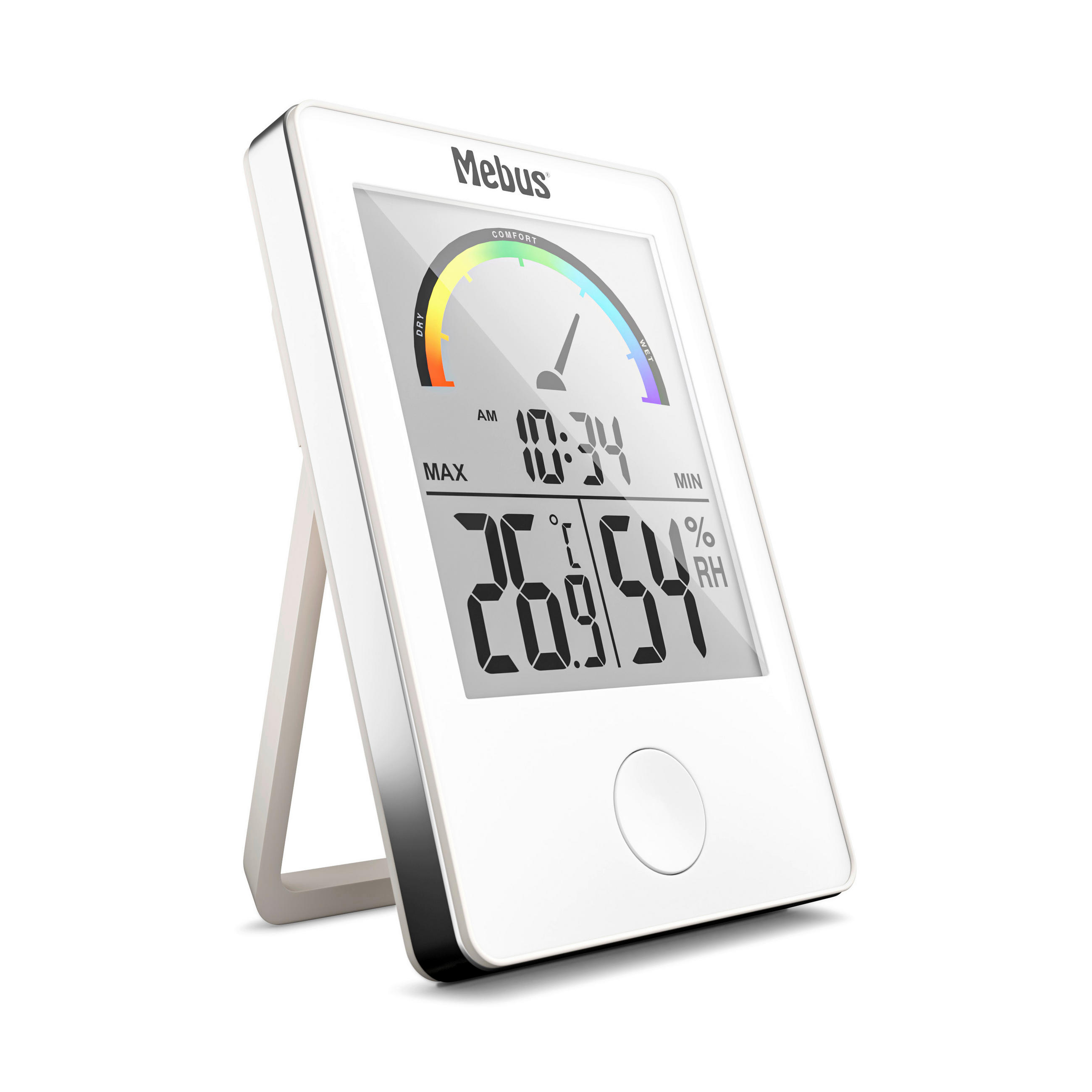 FUNKWETTERSTATION Weiß 9,8/13,0/3,6 cm  - Weiß, Basics, Kunststoff (9,8/13,0/3,6cm)