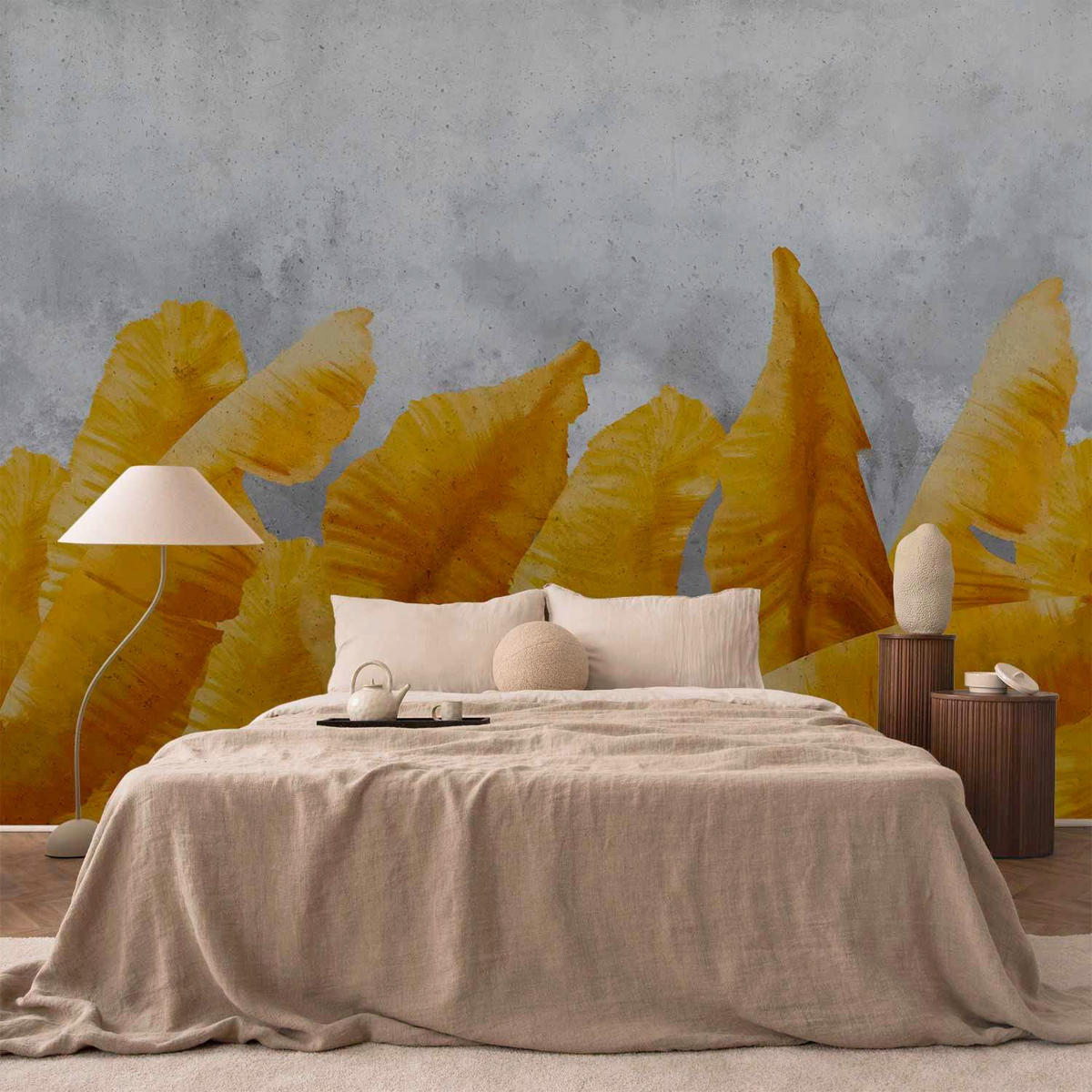 FOTOTAPETE - Hellgrau/Sahara, Basics, Textil (200/140cm) - artgeist