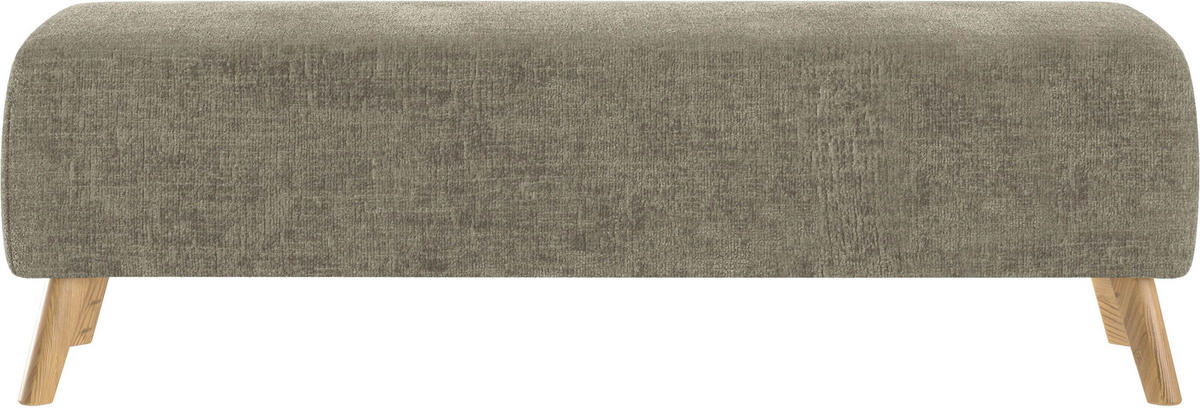 BETTBANK Webstoff Eiche Hellbraun  - Hellbraun/Eichefarben, Design, Holz/Textil (145/45/48cm) - Esposa