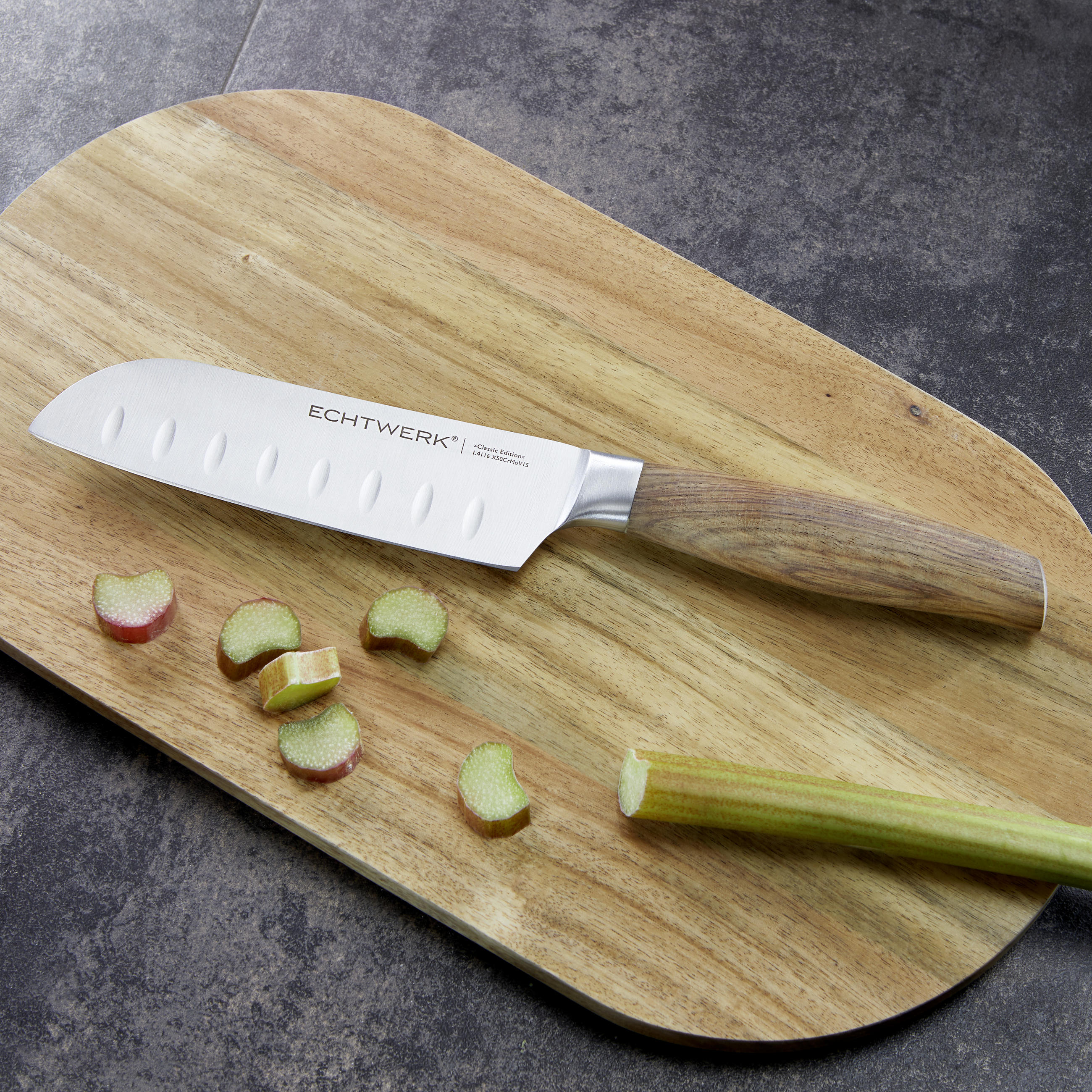 SANTOKUMESSER 28,9 cm  - Braun, MODERN, Holz/Metall (28,9cm) - Echtwerk