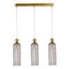 HÄNGELEUCHTE Piega 55/3/150 cm   - Grau, Basics, Glas (55/3/150cm)