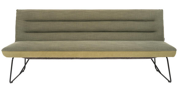SITZBANK 228/89/68 cm in Grün, Schwarz - Schwarz/Grün, Design, Textil/Metall (228/89/68cm) - Dieter Knoll