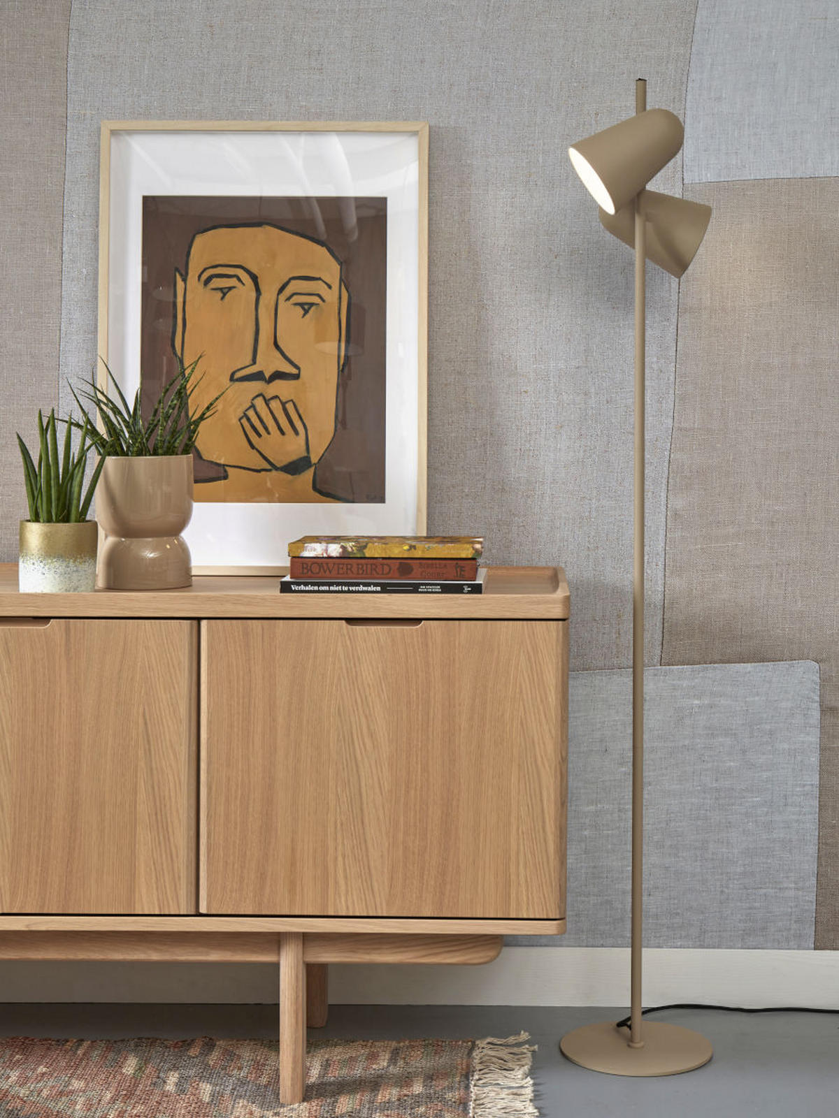 STEHLEUCHTE 28/145 cm    - Sandfarben, Basics, Metall (28/145cm) - It's about Romi