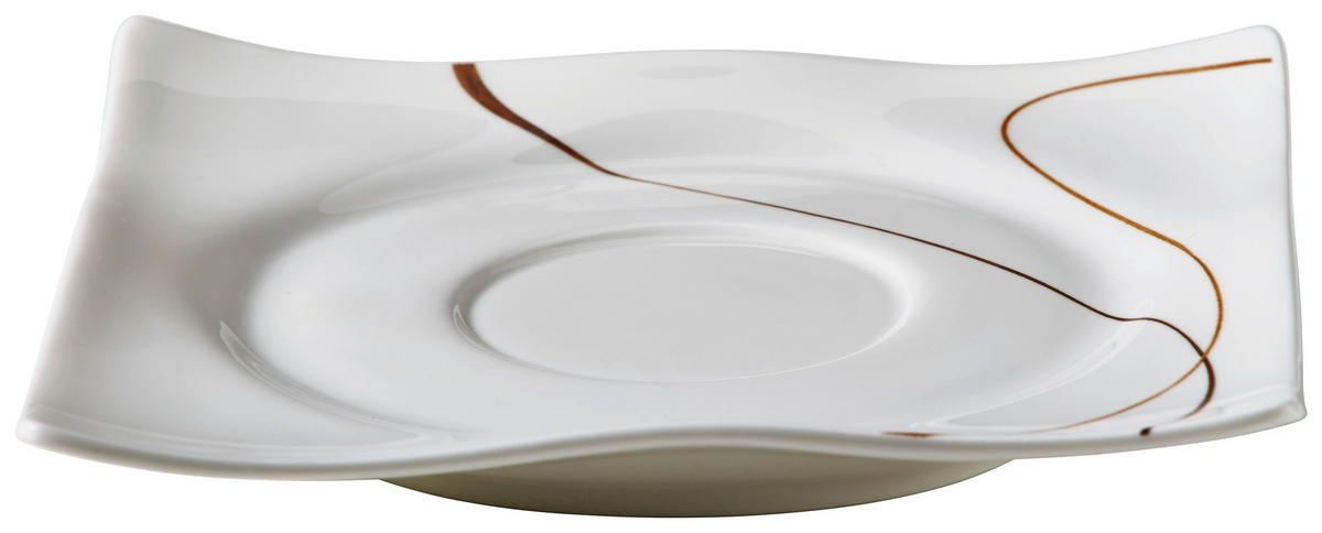 FAT Scala  15 cm   - vit/brun, Design, keramik (15cm) - Ritzenhoff Breker