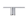 SCHIENENSYSTEM-STRAHLER  6,5/12,8 cm    - Chromfarben, Basics, Kunststoff/Metall (6,5/12,8cm) - Paulmann