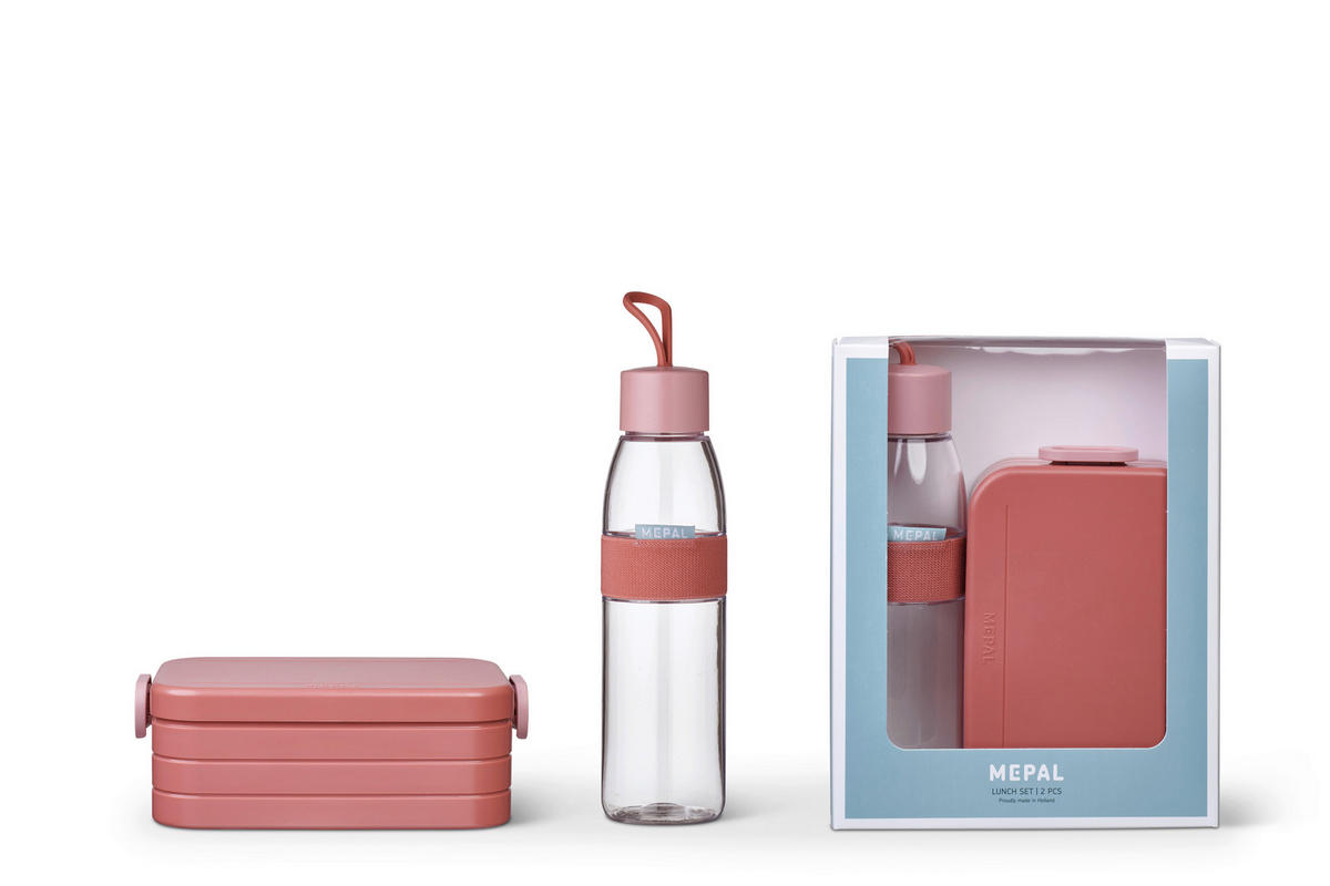 PAUSENSET - Mauve, KONVENTIONELL, Kunststoff (24/19,3/6,5cm) - Mepal