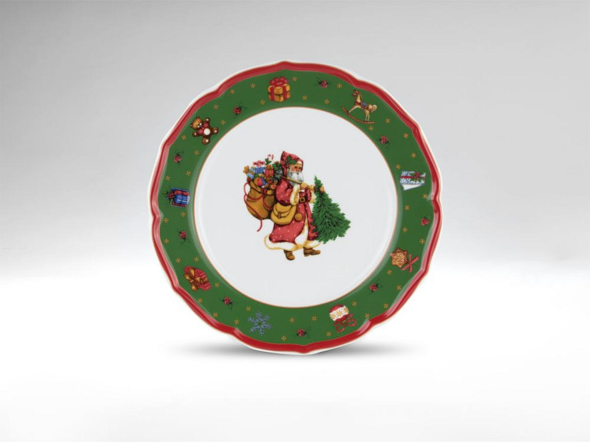 SERVIS ZA KAFU - zelena/bela, Konvencionalno, keramika - X-Mas