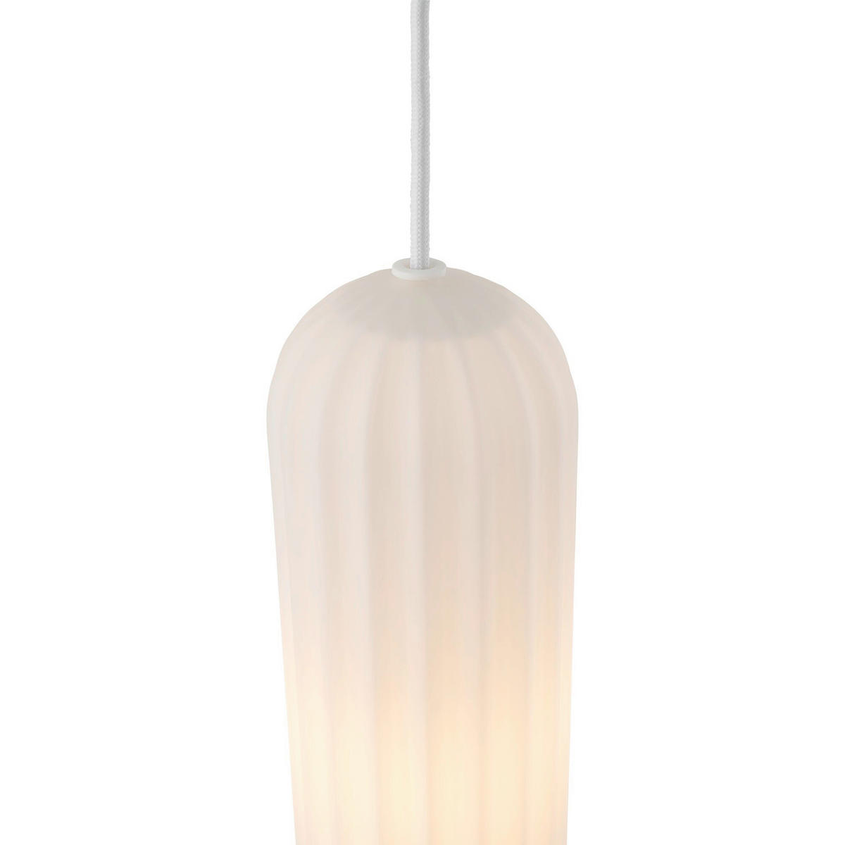 PENDELLEUCHTE 52/30 cm   - Alabasterfarben, Design, Glas (52/30cm) - Nordlux