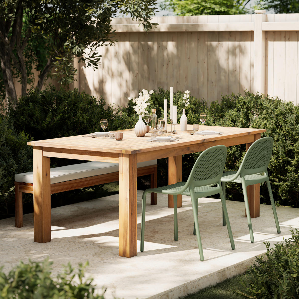 GARTENSTUHL Grün  - Grün, MODERN, Kunststoff (50/81/55cm) - Ambia Garden