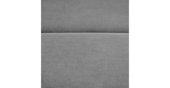 ECKSOFA in Samt Grau  - Schwarz/Grau, MODERN, Kunststoff/Textil (270/328/180cm) - Carryhome