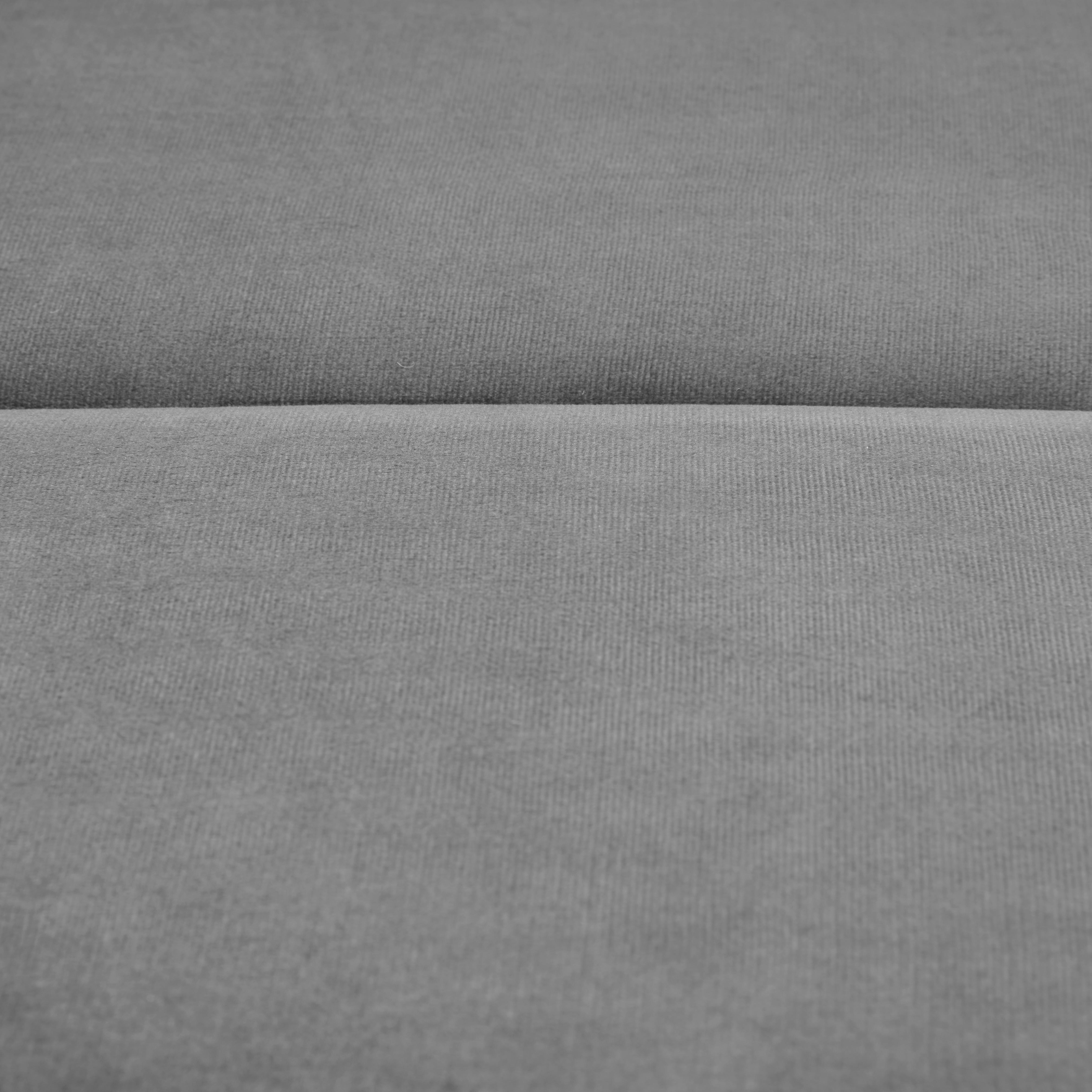 ECKSOFA Grau Samt  - Schwarz/Grau, MODERN, Kunststoff/Textil (270/328/180cm) - Carryhome