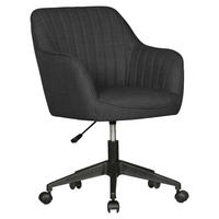 OTOČNÁ ŽIDLE, tkaná látka, antracitová - černá/antracitová, Moderní, textil/plast (65/83/65cm) - MID.YOU