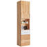 REGAL in Weiß, Erlefarben - Chromfarben/Erlefarben, Natur, Glas/Holz (50/213/41cm) - Linea Natura REGAL in Weiß, Erlefarben - Chromfarben/Erlefarben, Natur, Glas/Holz (50/213/41cm) - Linea Natura
