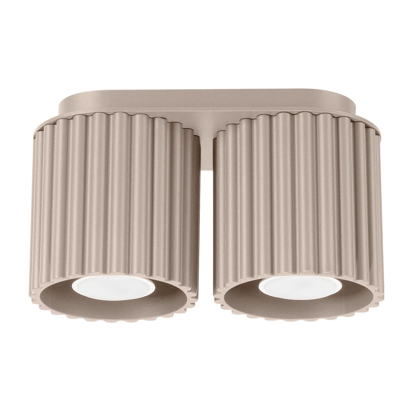 DECKENLEUCHTE Aura 10/21/12 cm  - Beigebraun, Design, Metall (10/21/12cm)