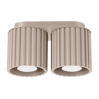 DECKENLEUCHTE Aura 10/21/12 cm  - Beigebraun, Design, Metall (10/21/12cm)