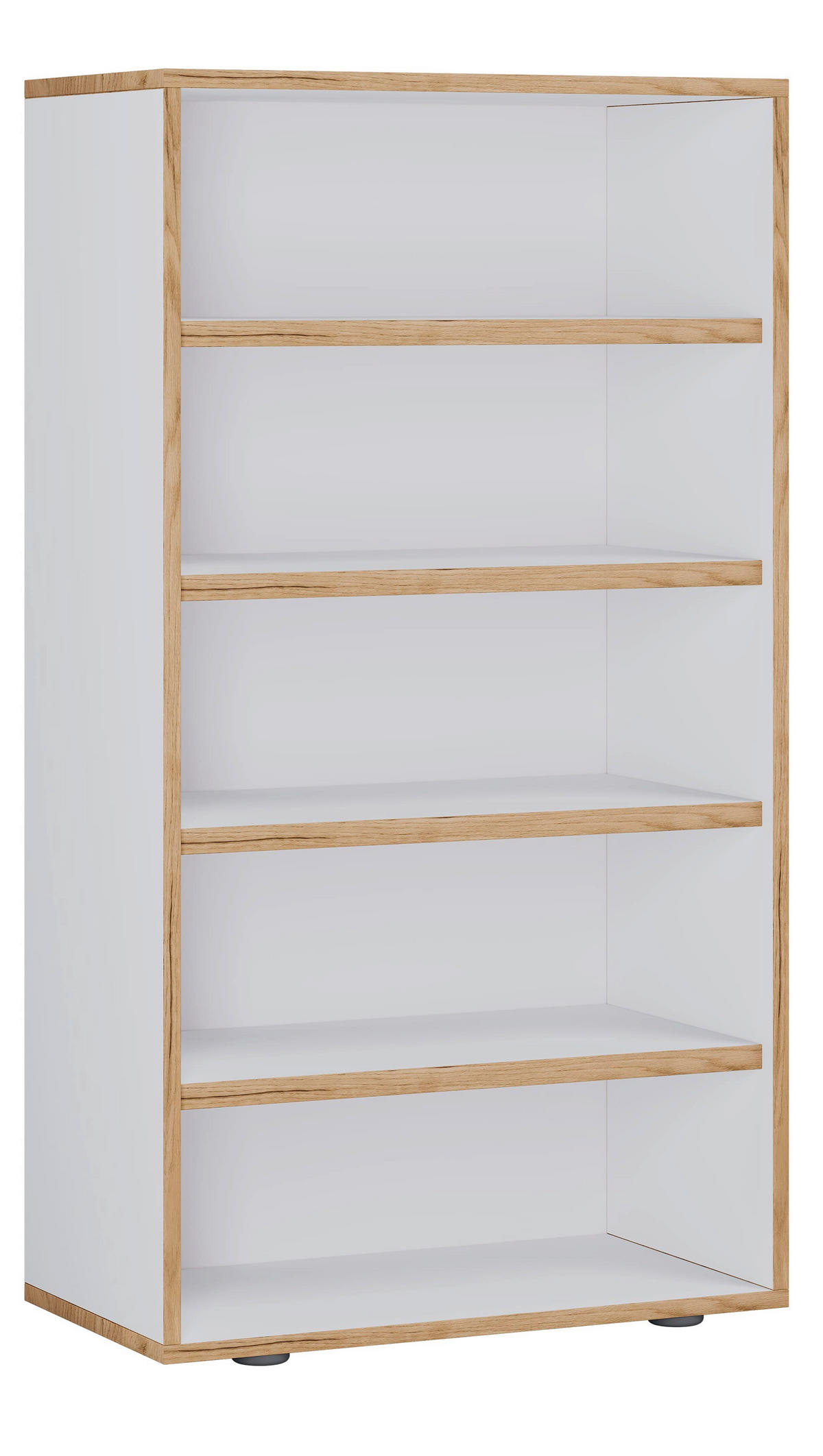 SCHUHREGAL 60/110/33 cm  - Honigeiche/Weiss, Design, Holzwerkstoff/Kunststoff (60/110/33cm) - MID.YOU