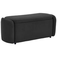 HOCKERBANK in Textil Grau  - Schwarz/Grau, Design, Kunststoff/Textil (114/47/42cm) - P & B