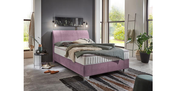 BOXSPRINGBETT 100/200 cm  in Lila  - Lila, KONVENTIONELL (100/200cm) - Hom`in