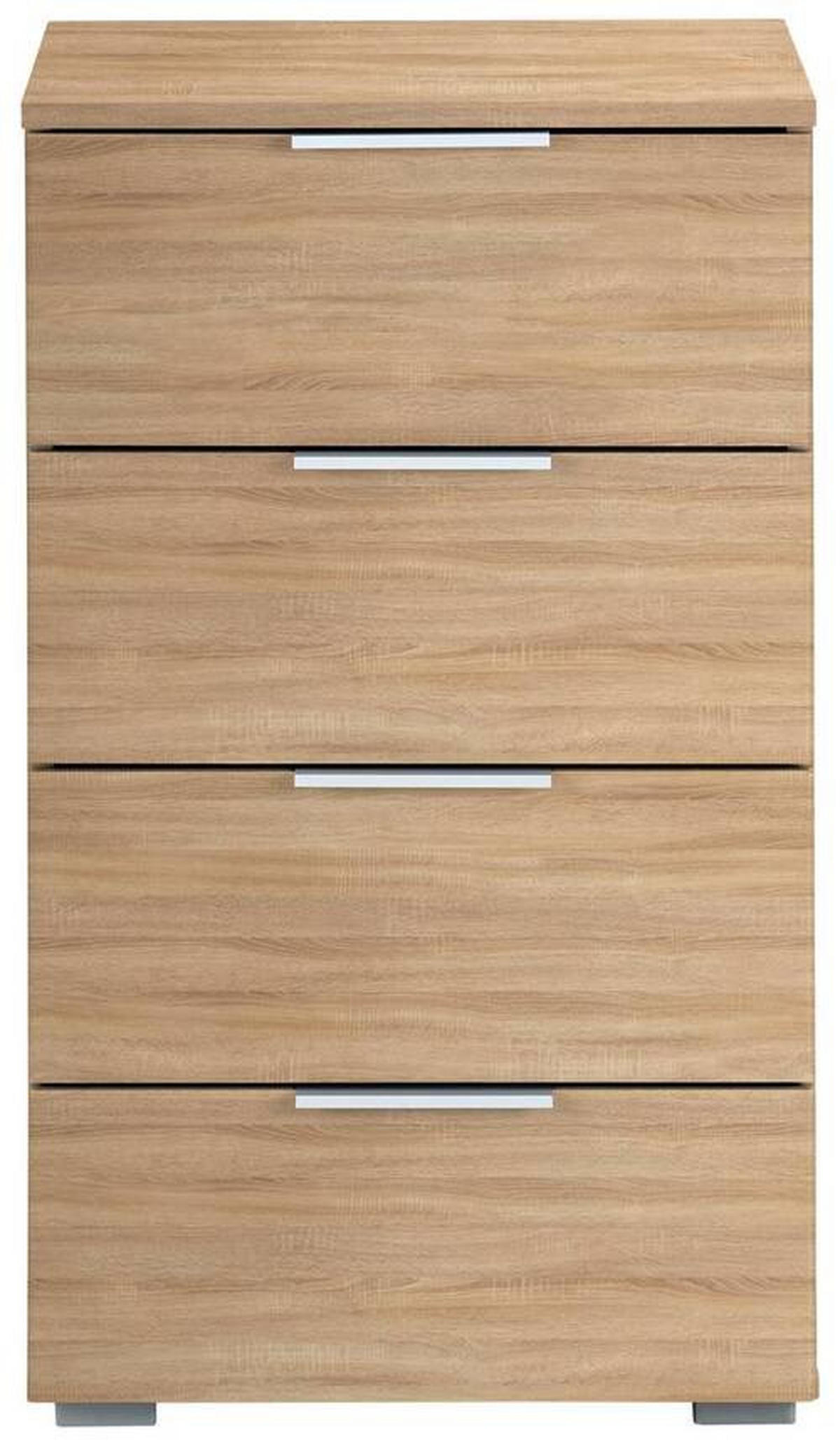 NACHTTISCH 47/81/42 cm  in Sonoma Eiche  - Alufarben/Sonoma Eiche, Modern, Holzwerkstoff (47/81/42cm) - Rauch Möbel