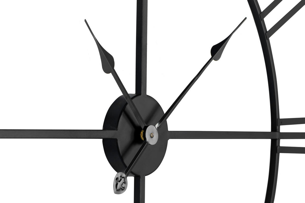 WANDSPIEGEL Schwarz  - Schwarz, Design, Metall (96/96/3cm) - MID.YOU