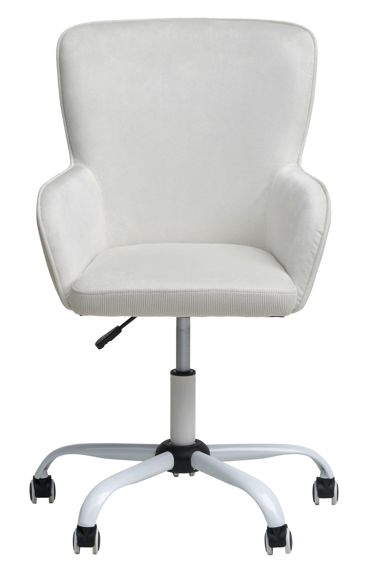 DREHSTUHL  in Cord, Samt Beige  - Beige/Weiß, MODERN, Kunststoff/Textil (61/92/62cm) - Livetastic