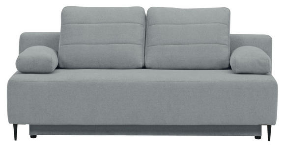 SCHLAFSOFA Flachgewebe Grau  - Schwarz/Grau, KONVENTIONELL, Textil/Metall (197/75/100cm) - Carryhome
