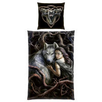 JUGENDBETTWÄSCHE ANNE STOKES Renforcé 135/200 cm  - Schwarz/Braun, Basics, Textil (135/200cm) - Herding