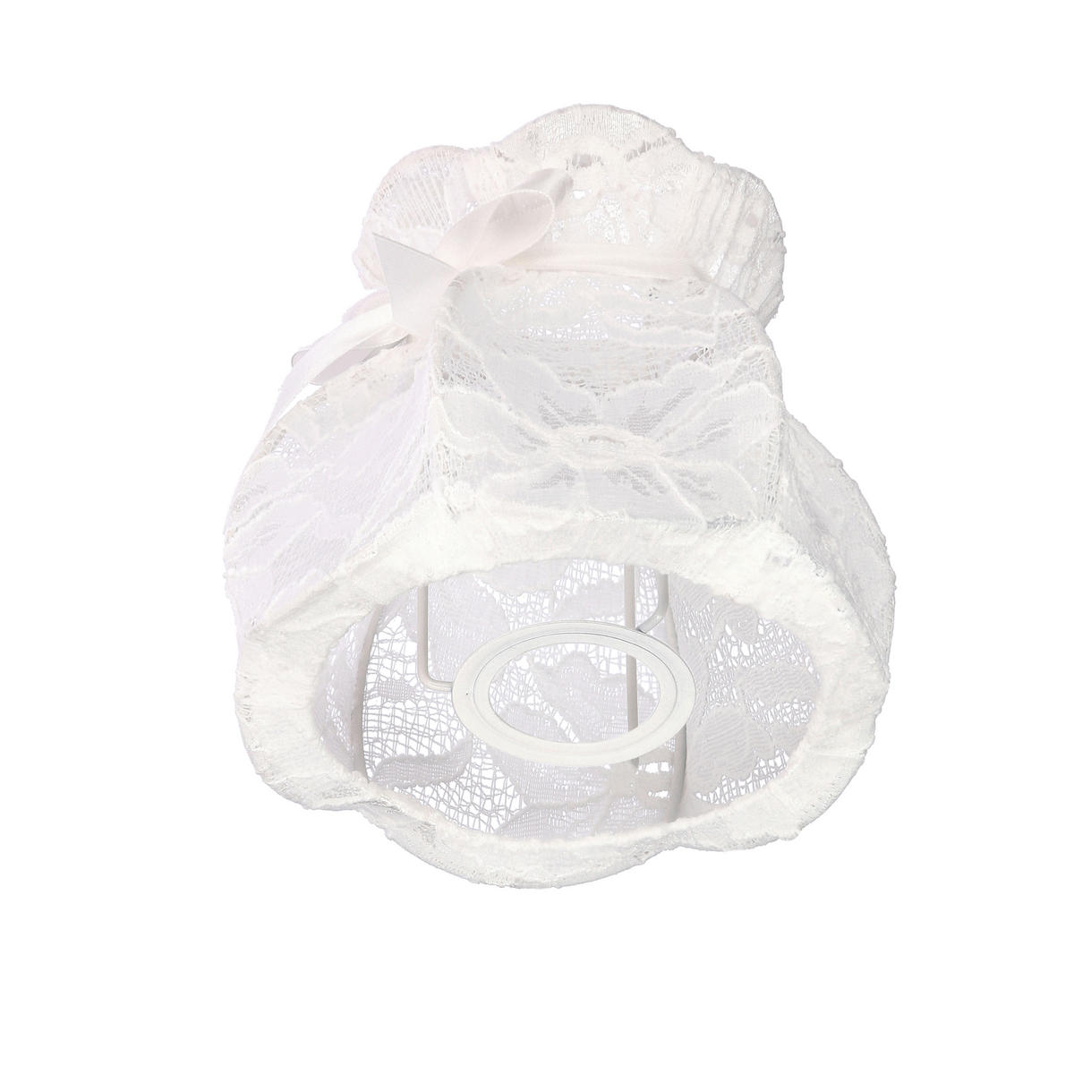 PENDELLEUCHTE 53/53/82 cm  - Weiß, KONVENTIONELL, Textil/Metall (53/53/82cm)