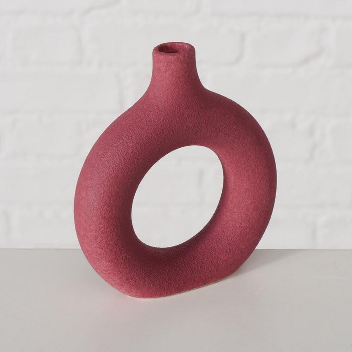 VAS 13 cm  - röd/rosa, Basics, keramik (13cm)