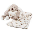 SCHMUSEDECKE Dog & Star  90/75 cm  - Taupe/Weiß, Basics (90/75cm) - My Baby Lou