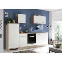 BLOK KUHINJA BEZ APARATA  bela, sonoma hrast  - sonoma hrast/bela, Moderno, pločasti materijal (270/195/60cm) - Xora